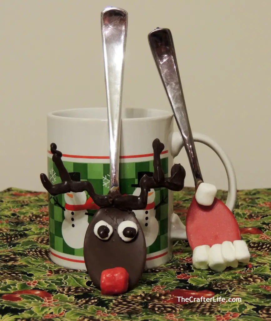 Chocolate Dipped Holiday Spoons