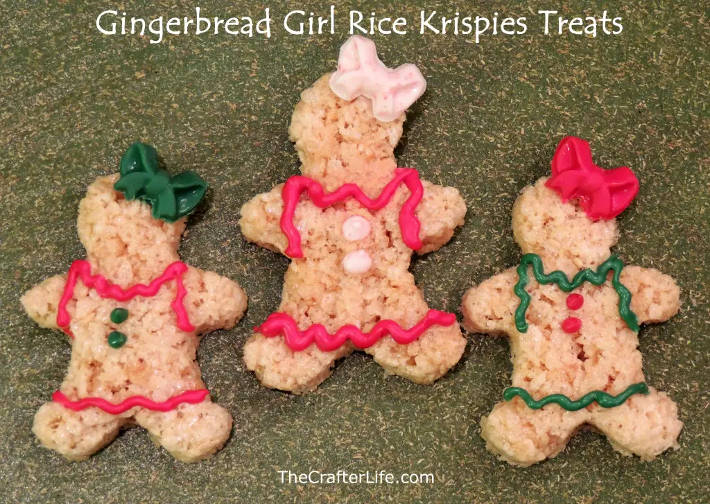 gingerbread girl rice krispies treat