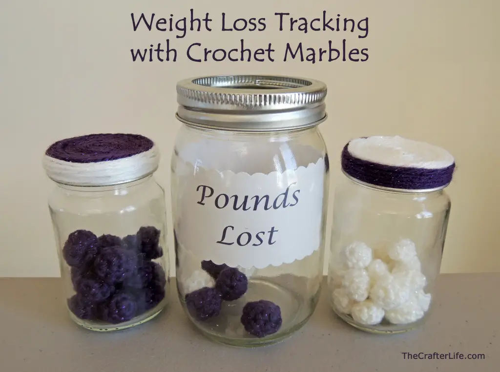 Weight Loss Tracking Crochet Marbles