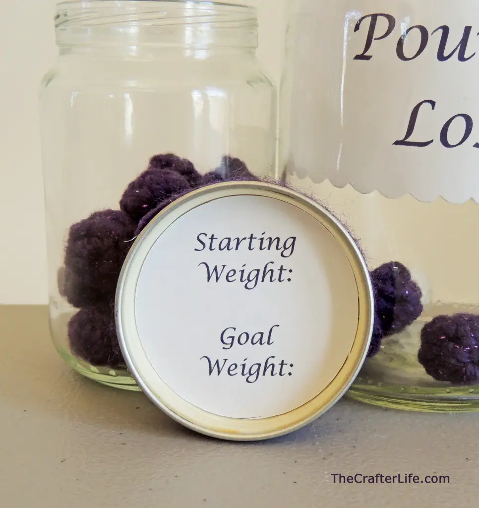 Weight Loss Tracking Crochet Marbles