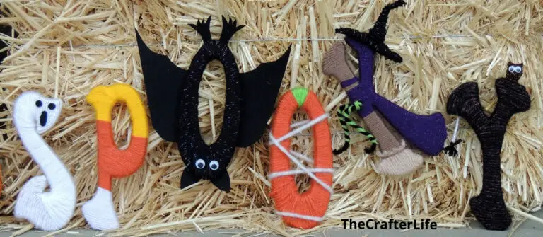 Halloween Yarn-Wrapped Letters!