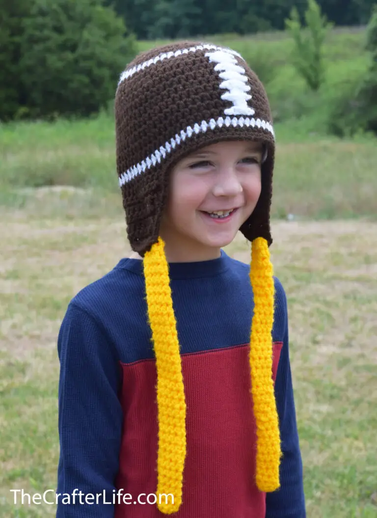 Field Goal Football Crochet Hat
