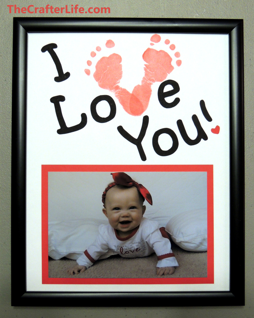 Baby Footprint Frames – The Crafter Life