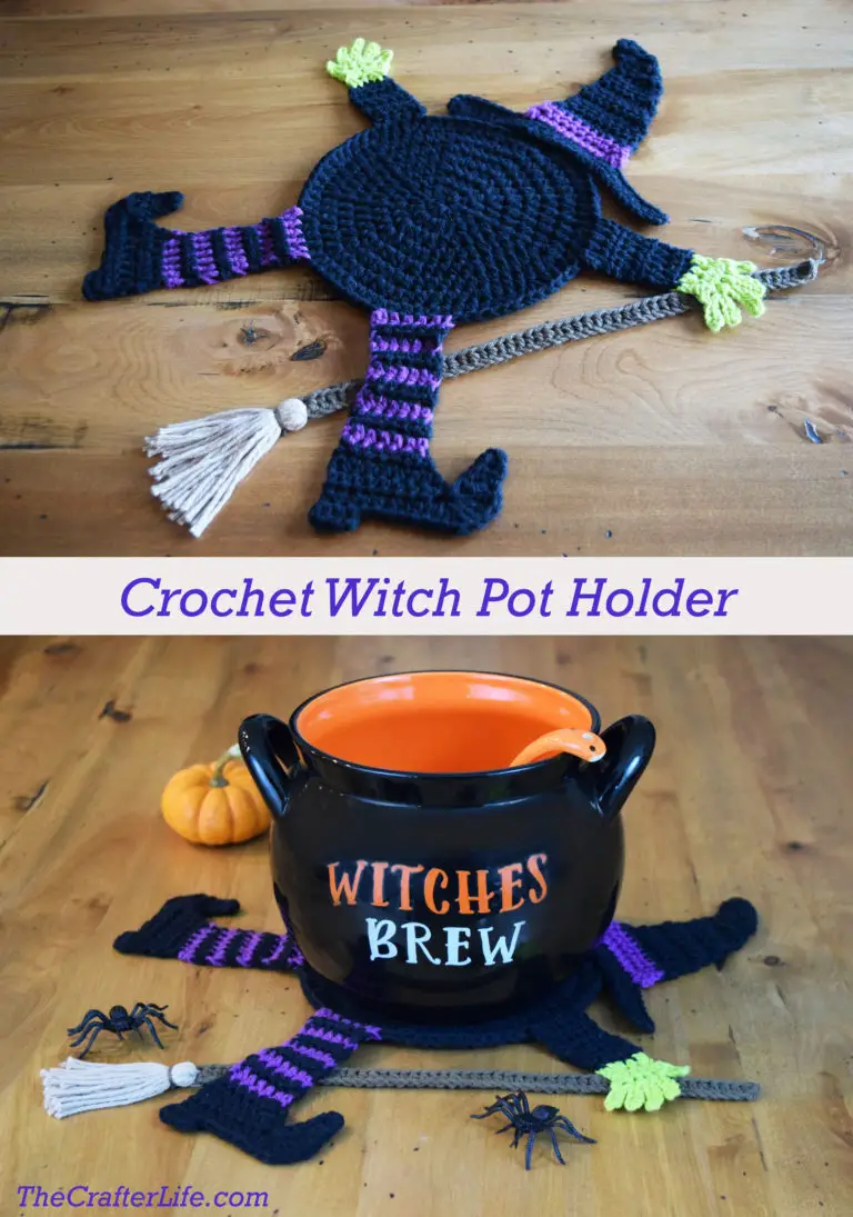 Flattened Witch Pot Holder