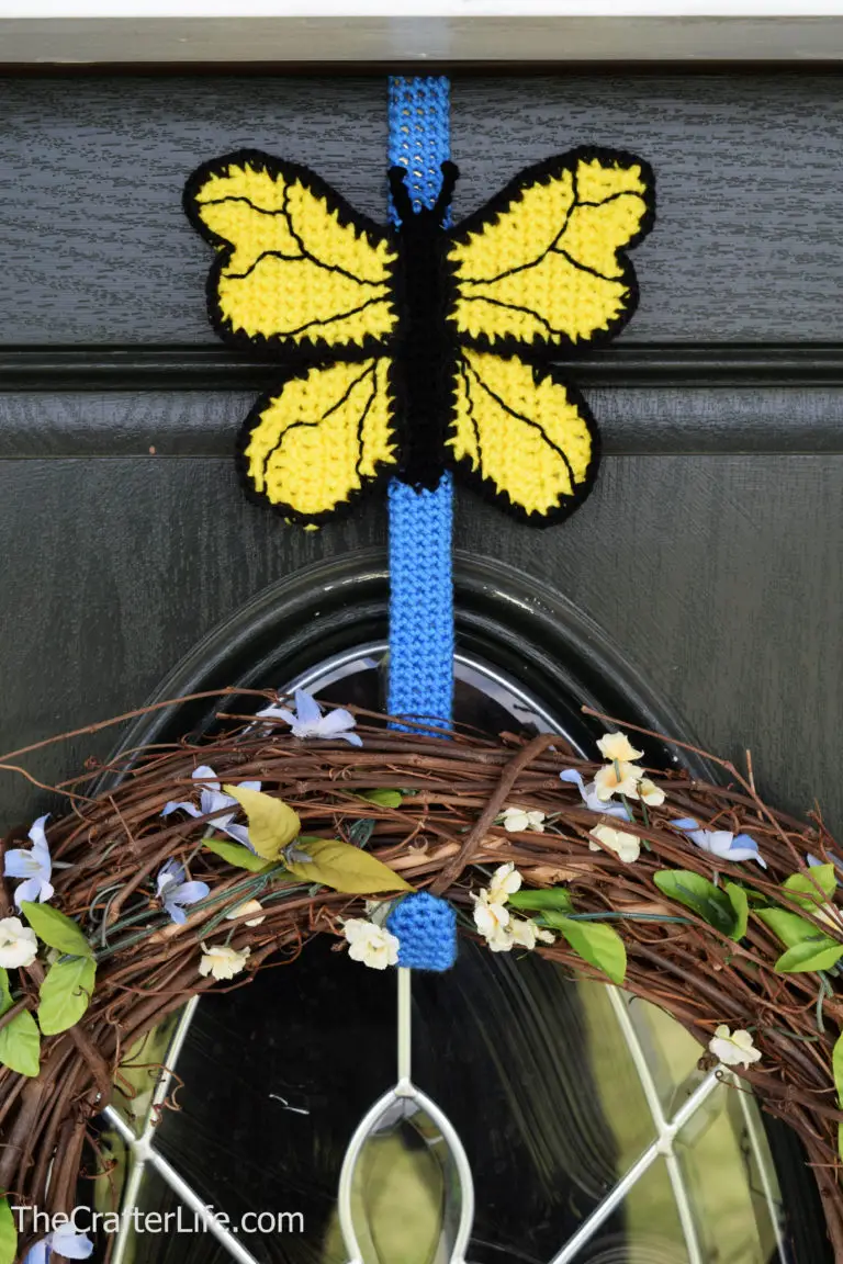 Butterfly Wreath Hanger Cover
