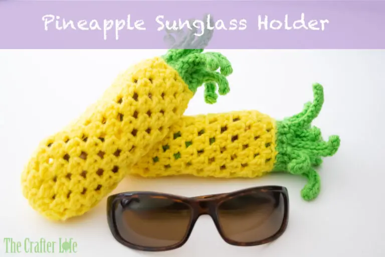 Pineapple Drawstring Sunglass Bag