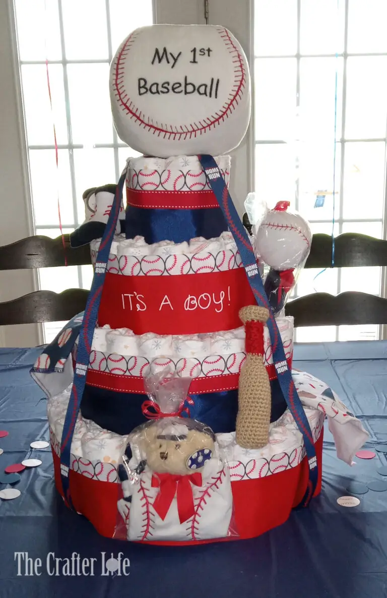 Baseball Diaper Cake